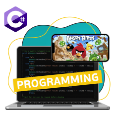 Программирование на C#. Удивительный мир 2D-игр - КИБЕРшкола программирования для детей, компьютерные курсы для школьников, начинающих и подростков - KIBERone г. Отрадное