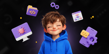 Идеальный сайт с нуля: код, дизайн и AI-помощник - КИБЕРшкола программирования для детей, компьютерные курсы для школьников, начинающих и подростков - KIBERone г. Отрадное